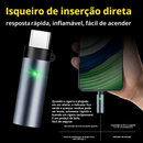 Isqueiro com Celular - Isqueiro elétrico portátil USB - Com função tipo C