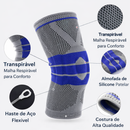 Joelheira de Compressão 3D - Com silicone e aço para alívio da dor no joelho durante Esforços