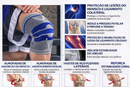Joelheira de Compressão 3D - Com silicone e aço para alívio da dor no joelho durante Esforços