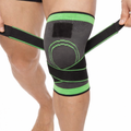Joelheira para Compressão Articular com amassamento usando tiras cruzadas. Tensor articular