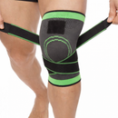 Joelheira para Compressão Articular com amassamento usando tiras cruzadas. Tensor articular