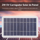 Carregador Solar Portátil 2W/5W - Com USB&nbsp; à prova d'água, para uso externo