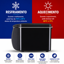 Para Carros - Mini Geladeira Portátil compacta de 6 litros -  12V, com freezer, ideal para camping, viagens e uso externo no verão.