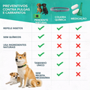 Anti-Pulgas e Todos - Colares com pingente antipulgas e carrapatos naturais para cães e gatos