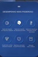 KillBugs - Armadilha para Moscas Mosquitos - Luz em LED Mata-Moscas e Mosquitos