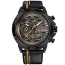 Relógio Masculino NAVI FORCE DIGITAL com Pulseira em Couro