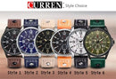 Relógio Masculino CURREN Original – Militar Esportivo