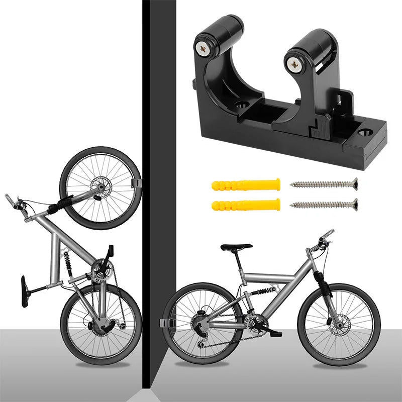 Deemount Suporte - Suporte de parede ajustável para bicicletas com gancho, para armazenamento horizontal e vertical