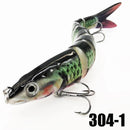 Isca Artificial Articulada para pesca de Peixes - Múltiplas articulações, afundamento lento