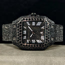 Relógio Masculino UNIGUET Green Diamond – Quadrado, Fashion estilo Romano