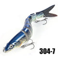 Isca Artificial Articulada para pesca de Peixes - Múltiplas articulações, afundamento lento