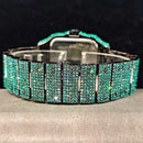 Relógio Masculino UNIGUET Green Diamond – Quadrado, Fashion estilo Romano
