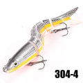 Isca Artificial Articulada para pesca de Peixes - Múltiplas articulações, afundamento lento