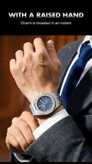 Relógio Masculino PAAZOMU Luxo – Inox Premium | Luminoso | À Prova d’Água