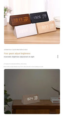 Despertador LED para Estudantes - Informa a Temperatura, com Controle de Som, Relógio de Mesa, Decoração para Casa o Ambiente