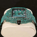 Relógio Masculino UNIGUET Green Diamond – Quadrado, Fashion estilo Romano