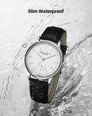 Relógio Masculino Seagull 6075 – Mecânico Automático | Couro Premium | 50m à Prova d’Água