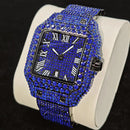 Relógio Masculino UNIGUET Green Diamond – Quadrado, Fashion estilo Romano