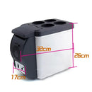 Para Carros - Mini Geladeira Portátil compacta de 6 litros -  12V, com freezer, ideal para camping, viagens e uso externo no verão.