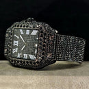 Relógio Masculino UNIGUET Green Diamond – Quadrado, Fashion estilo Romano