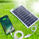 Carregador Solar Portátil 2W/5W - Com USB&nbsp; à prova d'água, para uso externo