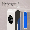 Aromatizante de parede automático com sensor - Recarregável via USB, com função de relógio e sensor de fragrância. Ideal para perfumar ambientes