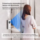Aromatizante de parede automático com sensor - Recarregável via USB, com função de relógio e sensor de fragrância. Ideal para perfumar ambientes
