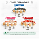 Coleira Anti-Pulgas e Carrapatos - Feita de madeira de cânfora, contra pulgas e carrapatos