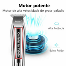 Maquina Profissional para Cortes de Cabelos e Barbas - Aparador de Barba Elétrico para Homens com Kit Completo