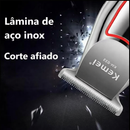 Maquina Profissional para Cortes de Cabelos e Barbas - Aparador de Barba Elétrico para Homens com Kit Completo