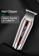 Maquina Profissional para Cortes de Cabelos e Barbas - Aparador de Barba Elétrico para Homens com Kit Completo