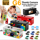 Câmera 1080P de Chaveiro - Portátil - Gravação em HD 1080P, flash embutido, foco automático, lente grande angular de 130° e tela LCD